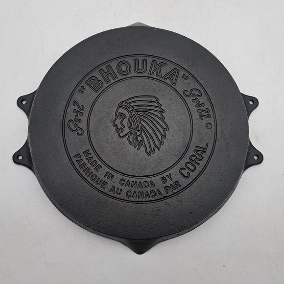 Bhouka Iron Grill or Griddle Made in Canada by Coral - Picture 1 of 11